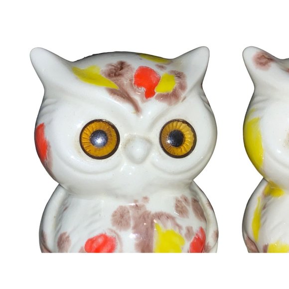 Owl Salt and Pepper Shaker Set- Colorful - Picture 4 of 16